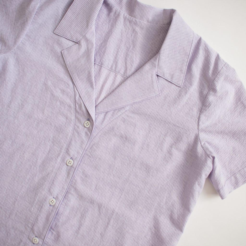 Carolyn Pajama Top x Willamette Shirt Mashup