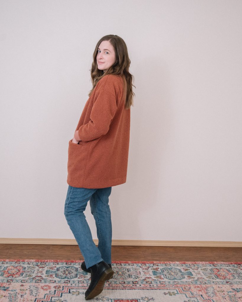 Esme Cardigan by Named | Teddy Coat | The Sewing Things Blog
