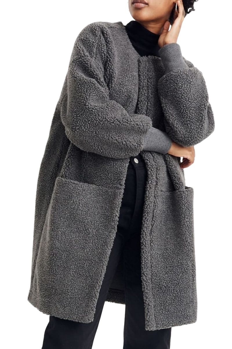 Esme Cardigan – Sherpa Teddy Coat – The Sewing Things Blog