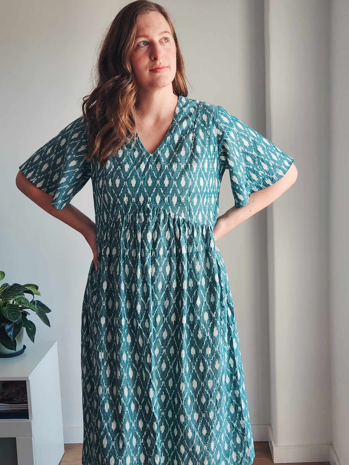 Elbe Textiles – Duplantier Dress (Low Bust Adjustment Tutorial)